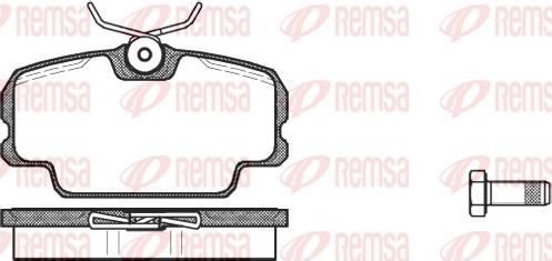 Remsa 0145.00 - Bremsbelagsatz, Scheibenbremse alexcarstop-ersatzteile.com