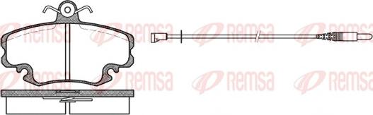 Remsa 0141.32 - Bremsbelagsatz, Scheibenbremse alexcarstop-ersatzteile.com