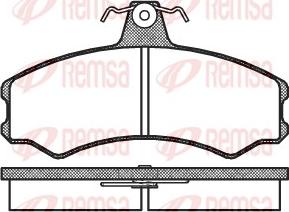 Remsa 0143.00 - Bremsbelagsatz, Scheibenbremse alexcarstop-ersatzteile.com