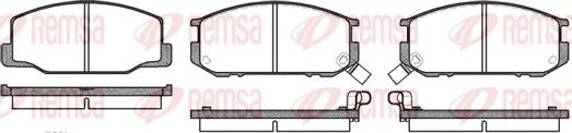 Remsa 0152.02 - Bremsbelagsatz, Scheibenbremse alexcarstop-ersatzteile.com