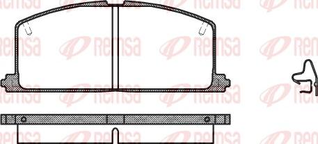 Remsa 0167.04 - Bremsbelagsatz, Scheibenbremse alexcarstop-ersatzteile.com