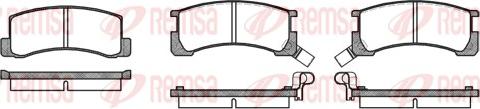 Remsa 0185.02 - Bremsbelagsatz, Scheibenbremse alexcarstop-ersatzteile.com