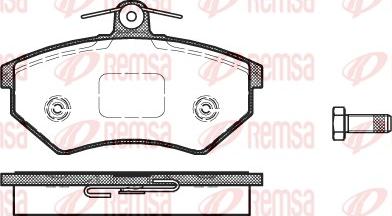 Remsa 0134.40 - Bremsbelagsatz, Scheibenbremse alexcarstop-ersatzteile.com