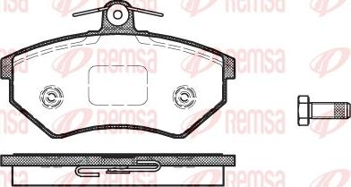 Remsa 0134.50 - Bremsbelagsatz, Scheibenbremse alexcarstop-ersatzteile.com