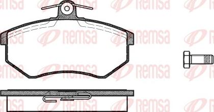 Remsa 0134.00 - Bremsbelagsatz, Scheibenbremse alexcarstop-ersatzteile.com