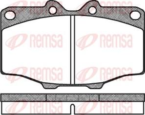 Remsa 0132.00 - Bremsbelagsatz, Scheibenbremse alexcarstop-ersatzteile.com