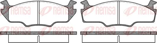 Remsa 0121.10 - Bremsbelagsatz, Scheibenbremse alexcarstop-ersatzteile.com