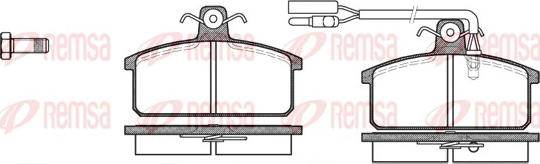 Remsa 0128.12 - Bremsbelagsatz, Scheibenbremse alexcarstop-ersatzteile.com