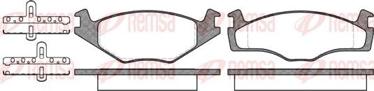 Remsa 0171.10 - Bremsbelagsatz, Scheibenbremse alexcarstop-ersatzteile.com