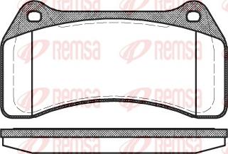 Remsa 0895.00 - Bremsbelagsatz, Scheibenbremse alexcarstop-ersatzteile.com