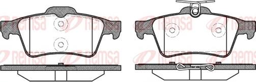 Remsa 0842.20 - Bremsbelagsatz, Scheibenbremse alexcarstop-ersatzteile.com