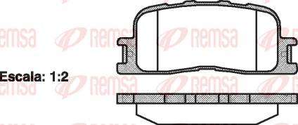 Remsa 0854.00 - Bremsbelagsatz, Scheibenbremse alexcarstop-ersatzteile.com