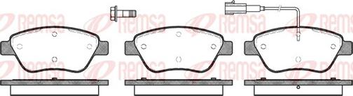 Remsa 0858.01 - Bremsbelagsatz, Scheibenbremse alexcarstop-ersatzteile.com