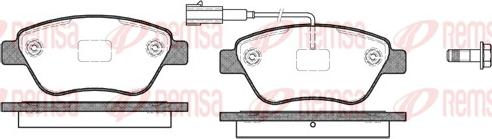 Remsa 0858.11 - Bremsbelagsatz, Scheibenbremse alexcarstop-ersatzteile.com