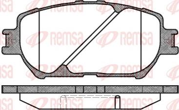 Remsa 0884.00 - Bremsbelagsatz, Scheibenbremse alexcarstop-ersatzteile.com