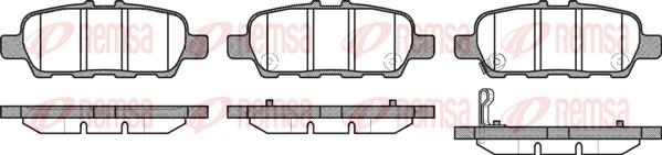 Remsa 0876.31 - Bremsbelagsatz, Scheibenbremse alexcarstop-ersatzteile.com