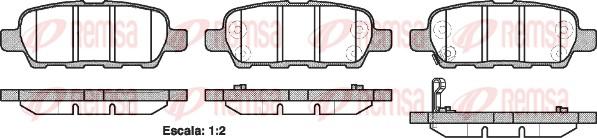 Remsa 0876.21 - Bremsbelagsatz, Scheibenbremse alexcarstop-ersatzteile.com