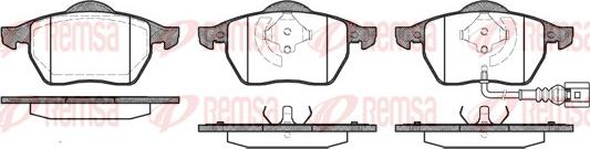 Remsa 0390.41 - Bremsbelagsatz, Scheibenbremse alexcarstop-ersatzteile.com