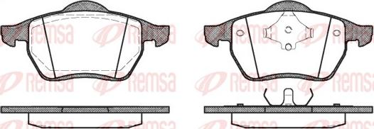 Remsa 0390.00 - Bremsbelagsatz, Scheibenbremse alexcarstop-ersatzteile.com