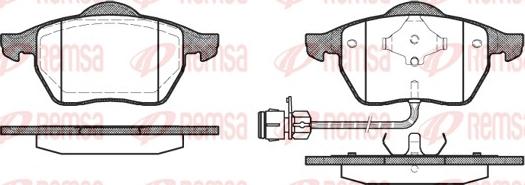 Remsa 0390.02 - Bremsbelagsatz, Scheibenbremse alexcarstop-ersatzteile.com