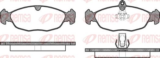 Remsa 0393.30 - Bremsbelagsatz, Scheibenbremse alexcarstop-ersatzteile.com