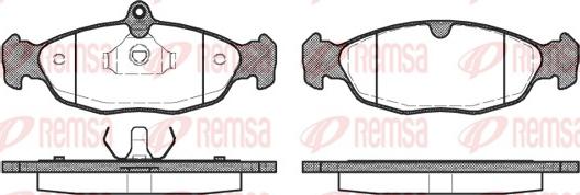 Remsa 0393.20 - Bremsbelagsatz, Scheibenbremse alexcarstop-ersatzteile.com