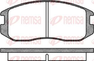 Remsa 0357.00 - Bremsbelagsatz, Scheibenbremse alexcarstop-ersatzteile.com