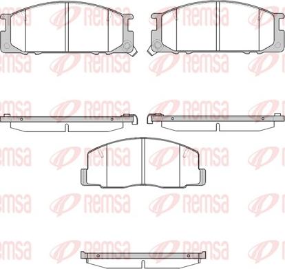 Remsa 0306.12 - Bremsbelagsatz, Scheibenbremse alexcarstop-ersatzteile.com