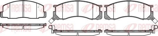 Remsa 0306.22 - Bremsbelagsatz, Scheibenbremse alexcarstop-ersatzteile.com