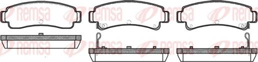 Remsa 0302.12 - Bremsbelagsatz, Scheibenbremse alexcarstop-ersatzteile.com