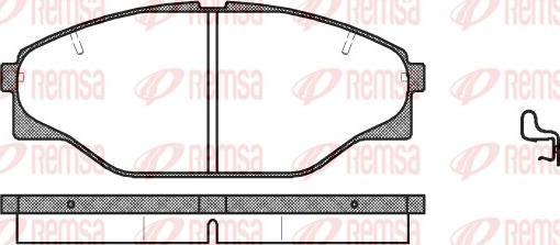 Remsa 0314.04 - Bremsbelagsatz, Scheibenbremse alexcarstop-ersatzteile.com