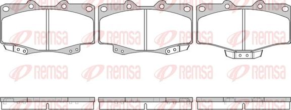 Remsa 0315.04 - Bremsbelagsatz, Scheibenbremse alexcarstop-ersatzteile.com