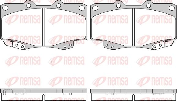 Remsa 0315.22 - Bremsbelagsatz, Scheibenbremse alexcarstop-ersatzteile.com