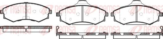 Remsa 0318.82 - Bremsbelagsatz, Scheibenbremse alexcarstop-ersatzteile.com