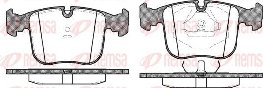 Remsa 0380.00 - Bremsbelagsatz, Scheibenbremse alexcarstop-ersatzteile.com