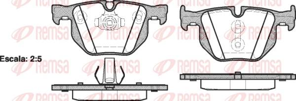 Remsa 0381.61 - Bremsbelagsatz, Scheibenbremse alexcarstop-ersatzteile.com