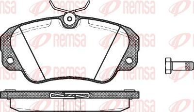 Remsa 0382.00 - Bremsbelagsatz, Scheibenbremse alexcarstop-ersatzteile.com