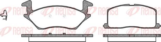 Remsa 0332.02 - Bremsbelagsatz, Scheibenbremse alexcarstop-ersatzteile.com