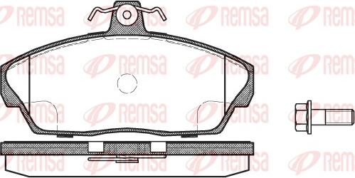 Remsa 0337.10 - Bremsbelagsatz, Scheibenbremse alexcarstop-ersatzteile.com