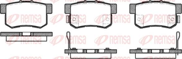 Remsa 0325.52 - Bremsbelagsatz, Scheibenbremse alexcarstop-ersatzteile.com