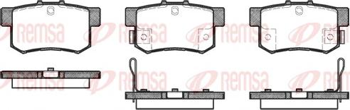 Remsa 0325.22 - Bremsbelagsatz, Scheibenbremse alexcarstop-ersatzteile.com