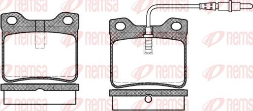 Remsa 0321.02 - Bremsbelagsatz, Scheibenbremse alexcarstop-ersatzteile.com