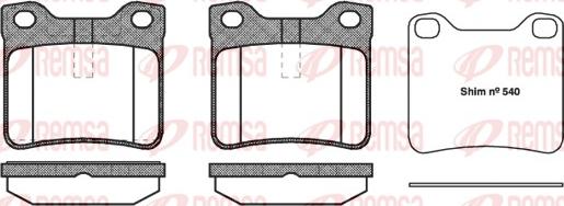 Remsa 0321.10 - Bremsbelagsatz, Scheibenbremse alexcarstop-ersatzteile.com