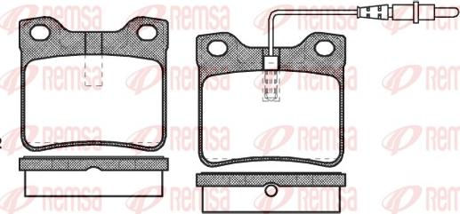 Remsa 0321.22 - Bremsbelagsatz, Scheibenbremse alexcarstop-ersatzteile.com