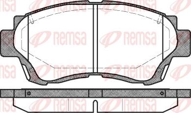 Remsa 0370.00 - Bremsbelagsatz, Scheibenbremse alexcarstop-ersatzteile.com