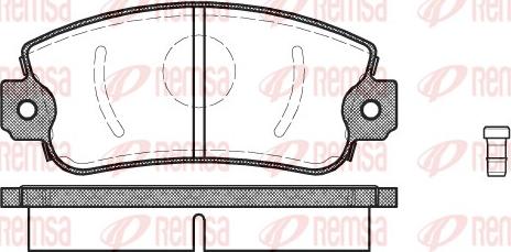 Remsa 0372.02 - Bremsbelagsatz, Scheibenbremse alexcarstop-ersatzteile.com