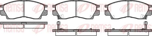 Remsa 0290.02 - Bremsbelagsatz, Scheibenbremse alexcarstop-ersatzteile.com