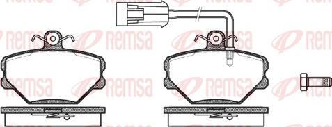 Remsa 0264.42 - Bremsbelagsatz, Scheibenbremse alexcarstop-ersatzteile.com