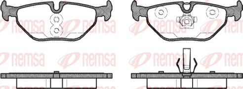 Remsa 0265.41 - Bremsbelagsatz, Scheibenbremse alexcarstop-ersatzteile.com