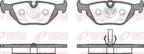 Remsa 0265.50 - Bremsbelagsatz, Scheibenbremse alexcarstop-ersatzteile.com